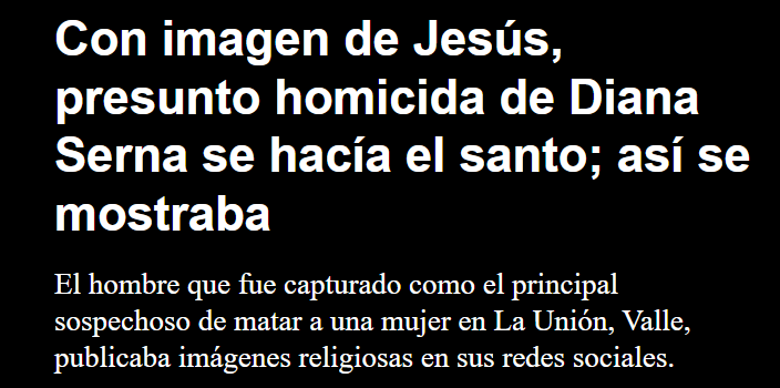 alexandravasoch's tweet photo. El país no puede olvidar que Diana Carolina Serna fue víctima de FEMINICIDIO por parte de HERNANDO DE JESÚS SUÁREZ, su expareja, en La Unión, Valle. Este señor tenía antecedentes de violencia intrafamiliar.

Mientras tanto, los medios de comunicación siguen diciendo que fue un homicidio. 🤦‍♀️