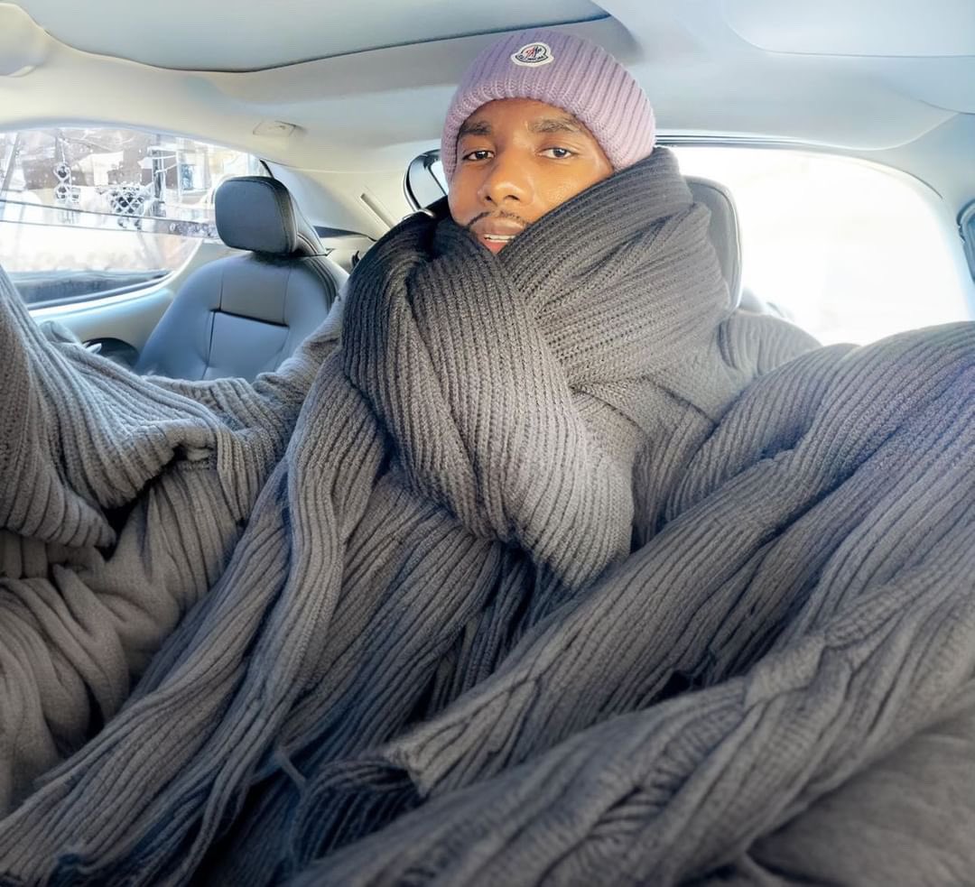 That scarf game by @sergeibaka outta control. 😂