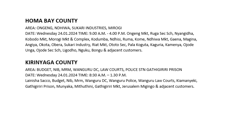 Kenya Power tweet media