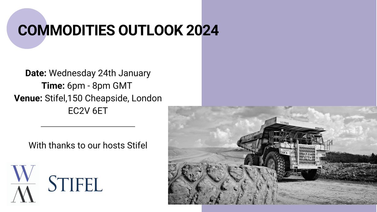 There's still time to register! Join us for our panel session kindly being hosted by @Stifel, where we will hear from industry experts on what 2024 has in store for the mining industry: rb.gy/49uttd