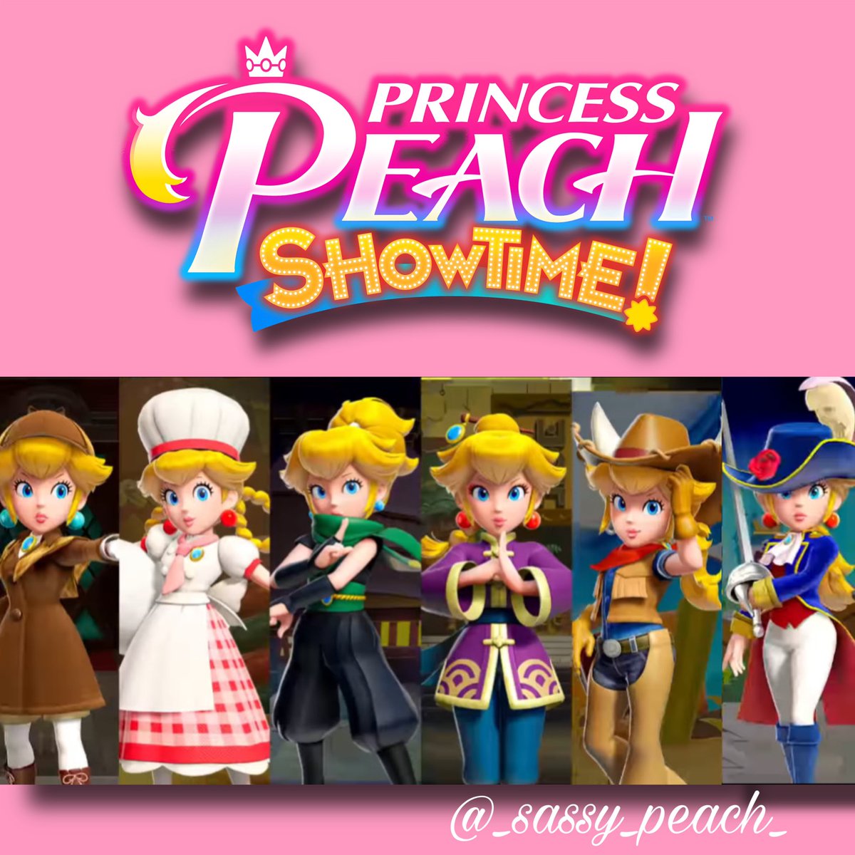 NEW PEACH COSTUMES. COWGIRL AND NINJA PEACH 

#princesspeach #princesspeach👑 #princesspeach🍑 #mario #supermario #mariomovie #supermariomovie #peach #princesspeachshowtime