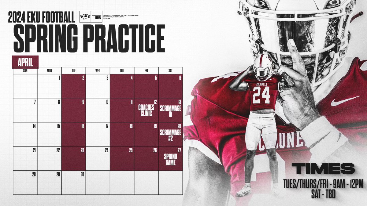Thank you for the spring practice invite! @EKUFootball @jfields50