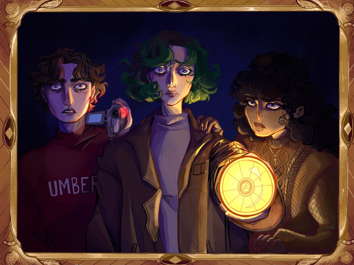 hannansoph's tweet photo. my book is coming out next year!!! with @simonteen!!! 

WE WERE NEVER HERE is about ghost hunters, creepy paintings, and some other stuff too i guess. i can’t wait for you all to meet georgia and the gang in 2025 🖤 https://t.co/ba9MtIEjGq