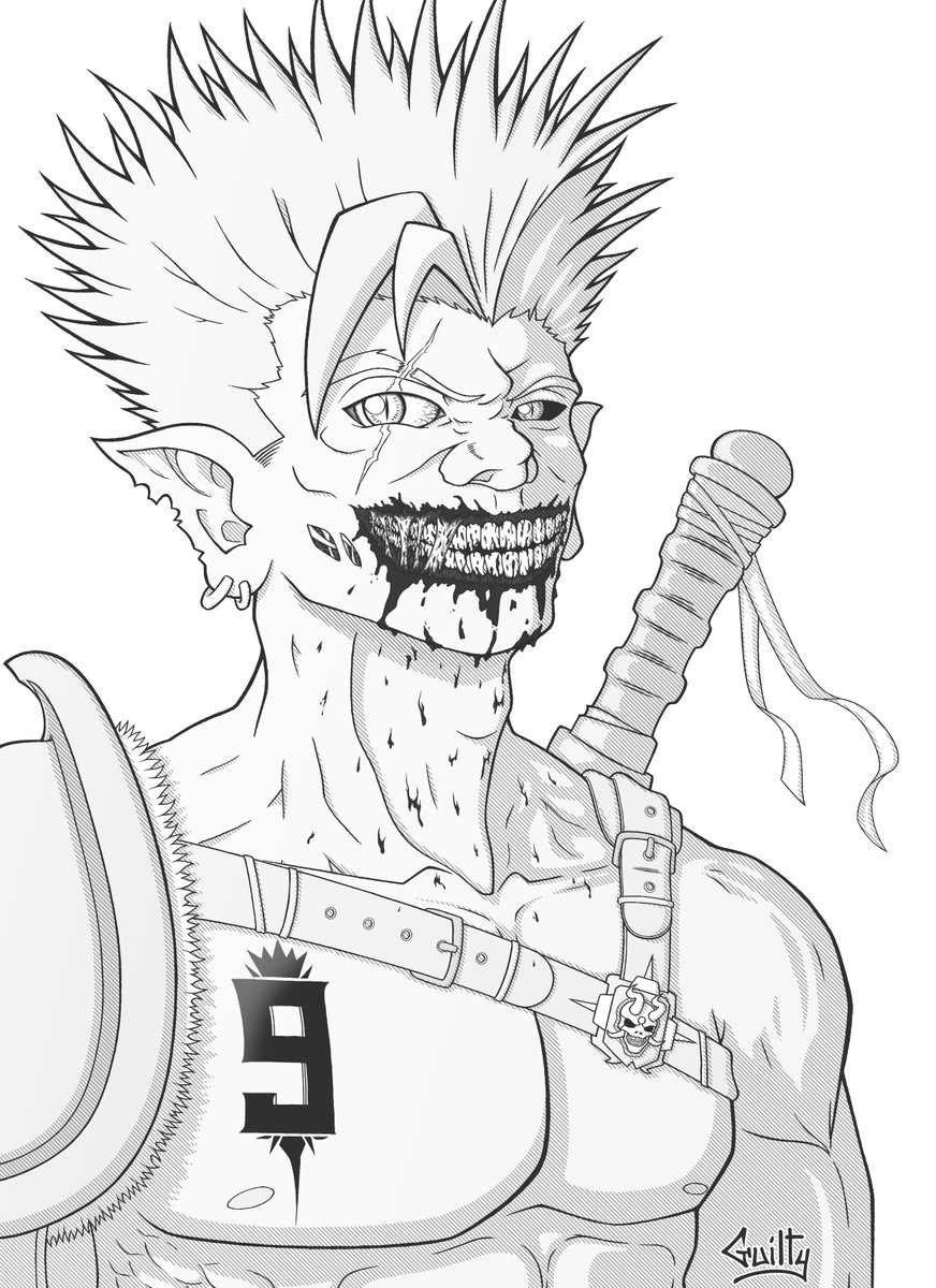 It's been a long time !
OC "Kurox" Soul Reaper
From traditionnal sketch => to digital version