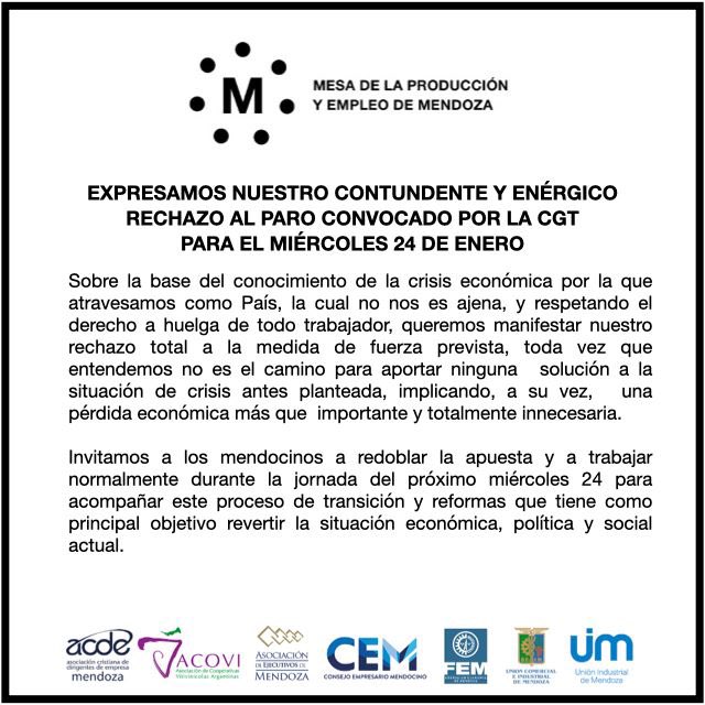 Todos tenemos la responsabilidad de defender la oportunidad de un futuro mejor p/ntros hijos. Debemos dejar un pasado q solo trae atraso y pobreza. X eso mañana TODOS A TRABAJAR  X #ARG 🇦🇷 ❤️💪 <a href="/uimendoza/">UIM</a> <a href="/cem_mendoza/">Consejo Empresario Mendocino</a> <a href="/ACOVI_/">ACOVI</a> <a href="/FEMPRENSA/">FEM</a> <a href="/AcdeMendoza/">ACDE Mendoza</a> <a href="/AEM_Mendoza/">Asociación de Ejecutivos de Mendoza</a> <a href="/UCIMza/">UCIM</a>
