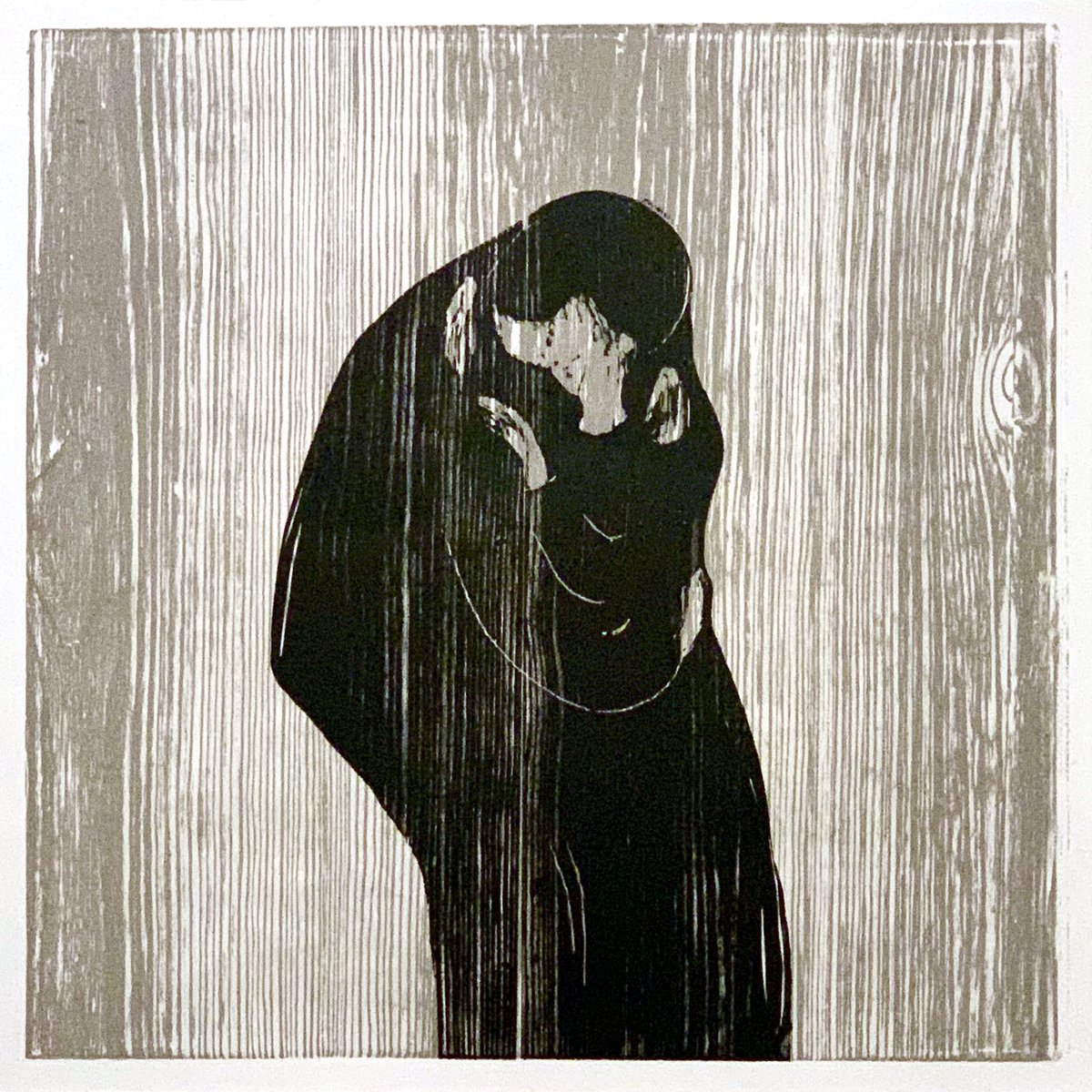 StralauerGirl's tweet photo. Metal and Munch , typo and woodcut #thekiss #themetal #thecult #berlin @BG_Museum https://t.co/o2eX7EnfJu