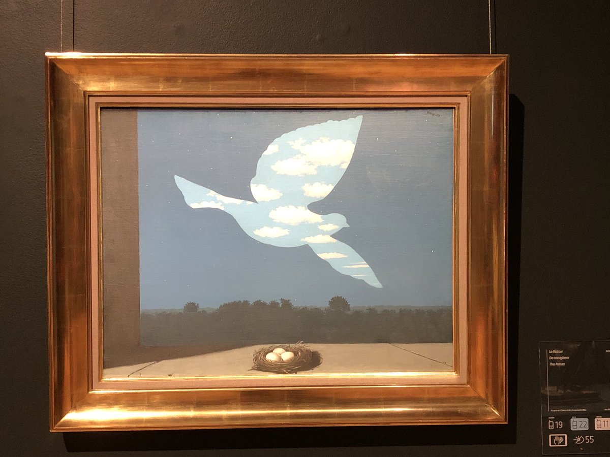 Great to exchange with partners in space ⁦@esa⁩, ⁦@eumetsat⁩, ⁦@defis_eu⁩ at the #EuropeanSpaceConf in Brussels today, with as a bonus a visit to the Magritte collection. Discussing partnerships and how Earth Observations are used for #SDG
