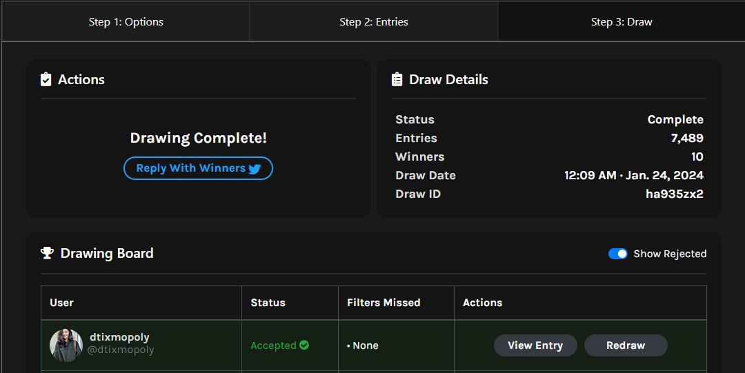@TCKTwitch WINNER: @dtixmopoly 

Congratulations, you won the $250 Giveaway from TCK!🥳

Please check your dms, I dmed you and thank you once again TCK for hosting this giveaway! ♥️