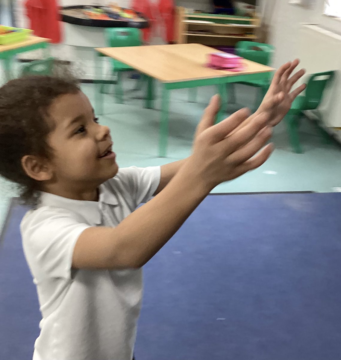 A grey, rainy lunch play is instantly transformed by #bubbles. #schoolbasedprovision #funwithfriends