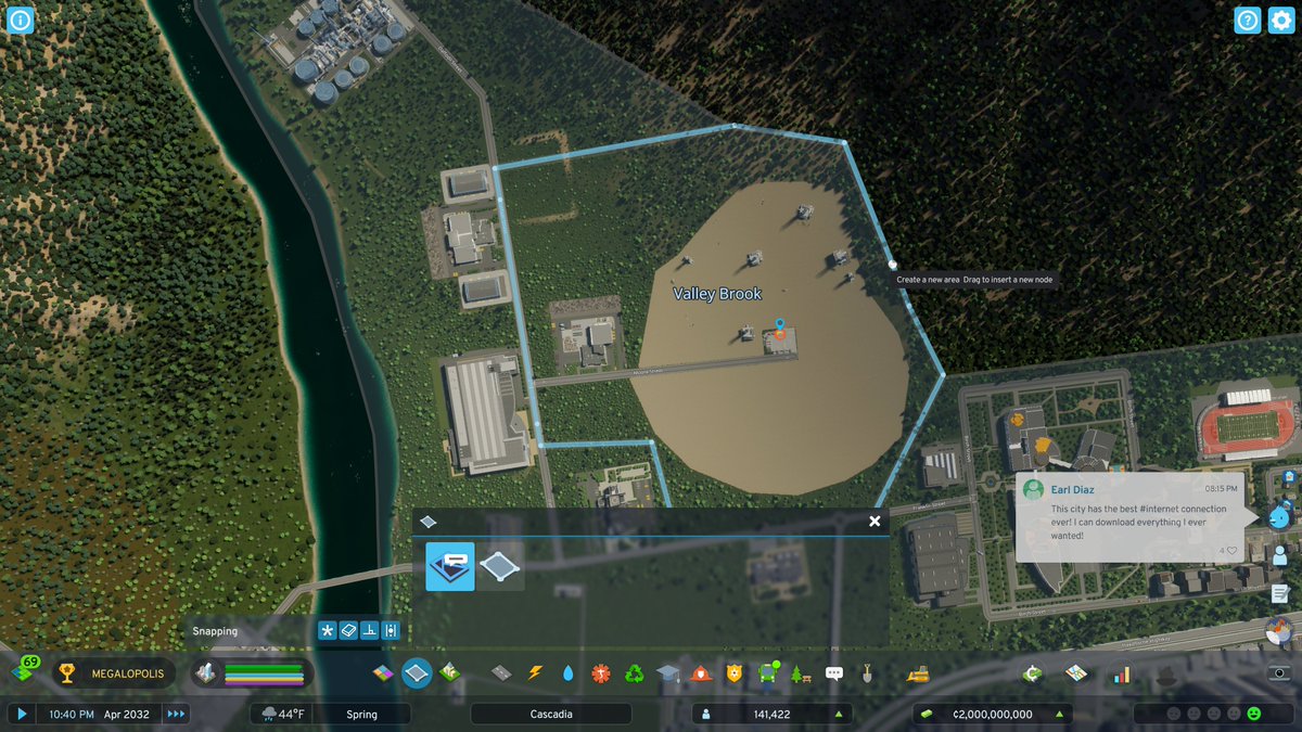 SeattleGrow's tweet photo. @ColossalOrder Another bug, this oil field keeps saying there is piled up garbage. I literally made a district for it and put a dedicated landfill for only it, and it still says there is garbage. thanks in advance for looking into this! https://t.co/c5rLyzTEOr
