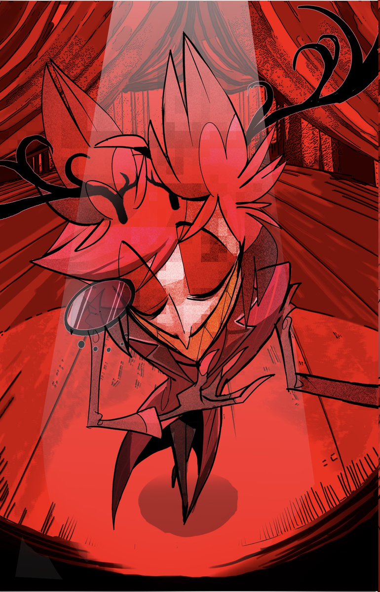 「on stage  #HazbinHotelFanart #HazbinHote」|みそPのイラスト