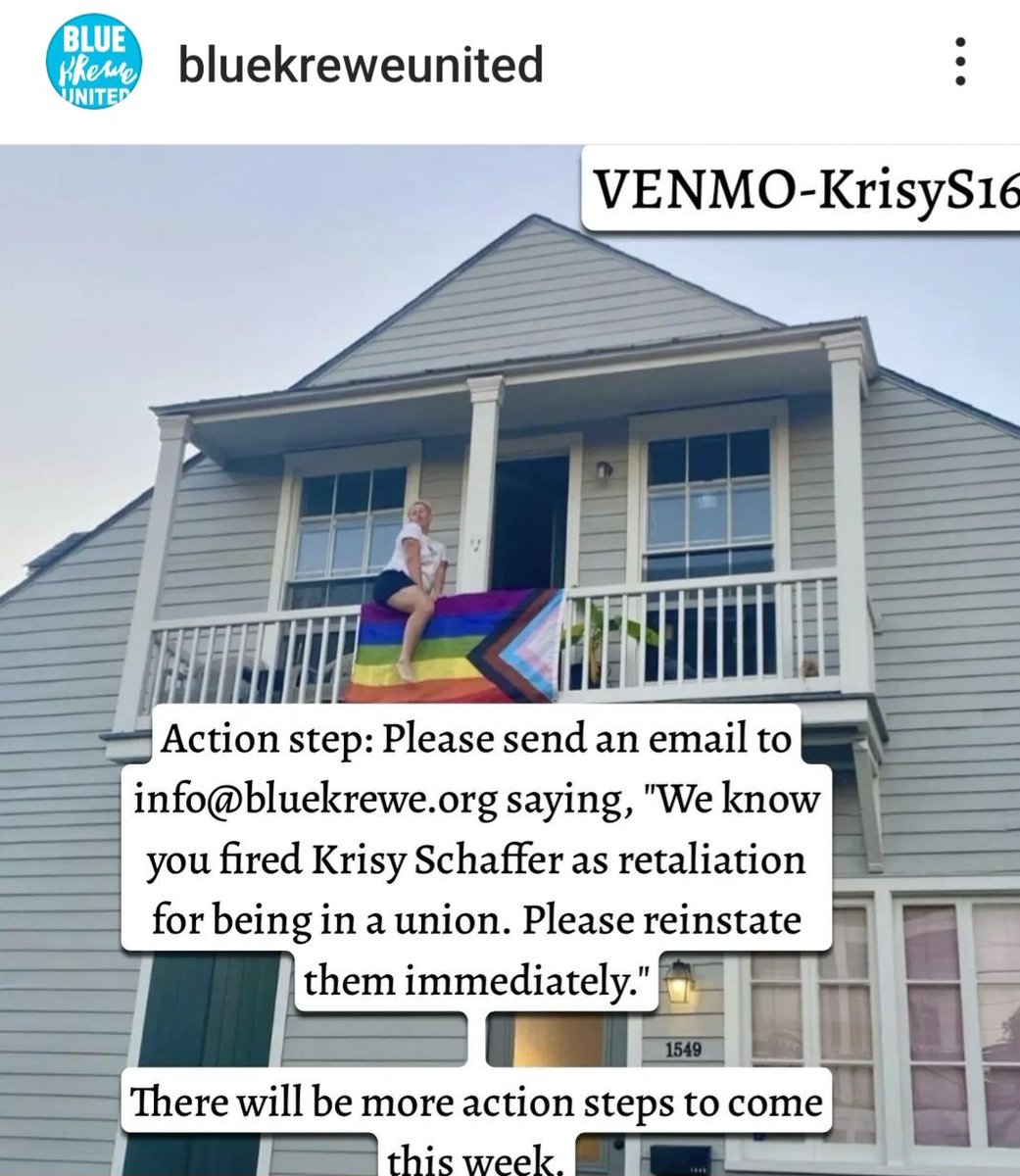 Please show some union solidarity &amp; support our <a href="/WorkersUnited/">Workers United</a> Southwest Region Blue Krewe #ebike workers in New Orleans as they are being retaliatialated for their union activity! #1u #bluekreweunited #wunomatterwhat 

Click on the link to support: shorturl.at/qrsEQ