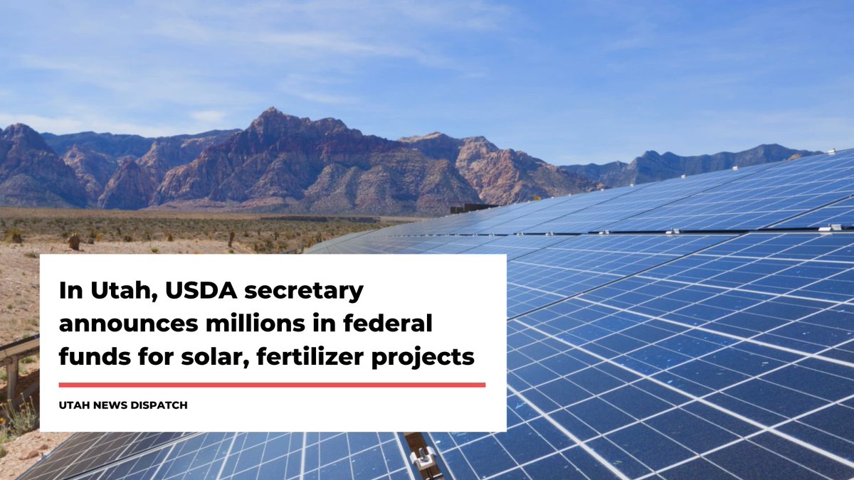 UtahDemocrats's tweet photo. Millions of dollars from the Inflation Reduction Act are being distributed to support our agriculture industry and promote clean energy, with thousands coming specifically to support solar projects here in Utah.
Thanks @POTUS!
#utpol #UtahDems https://t.co/zBt92H6p8D