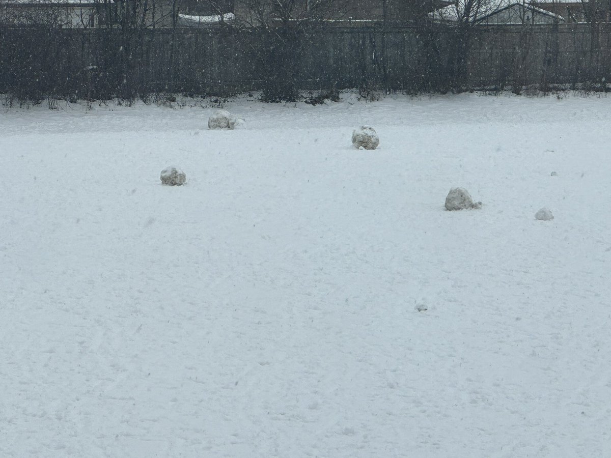 Harold F. Loughin students showed their creativity and strength in a giant snowball kind of way. They enjoyed the snowfall to the max!