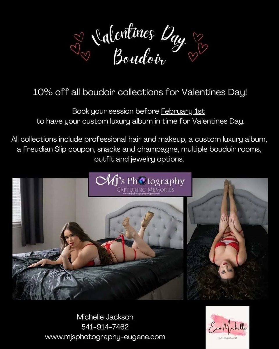 MJsPhotography2's tweet photo. @hairwitherinm and I want to spoil you for Valentine's Day! https://t.co/RZwj0pDI72