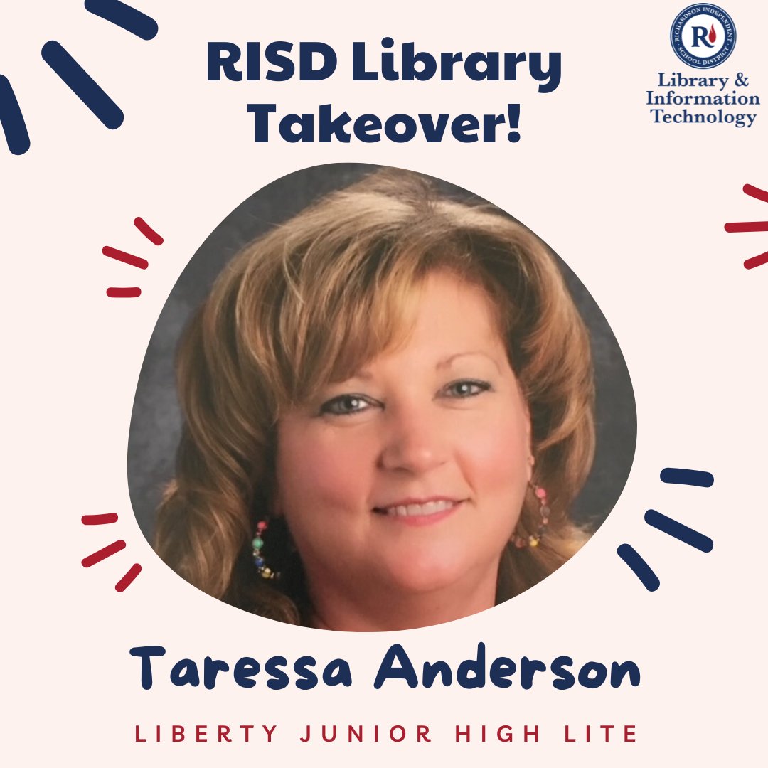 LIBRARIESinRISD's tweet photo. Tomorrow is the big day for our next #LibraryTakeover, from LITE Taressa Anderson @ljhpatriots! Taressa is deeply involved with her school community and you're going to see just how much happens in her awesome library! #RISDWeAreOne #LibrariesinRISD @Library4Liberty https://t.co/CBStyMLegc