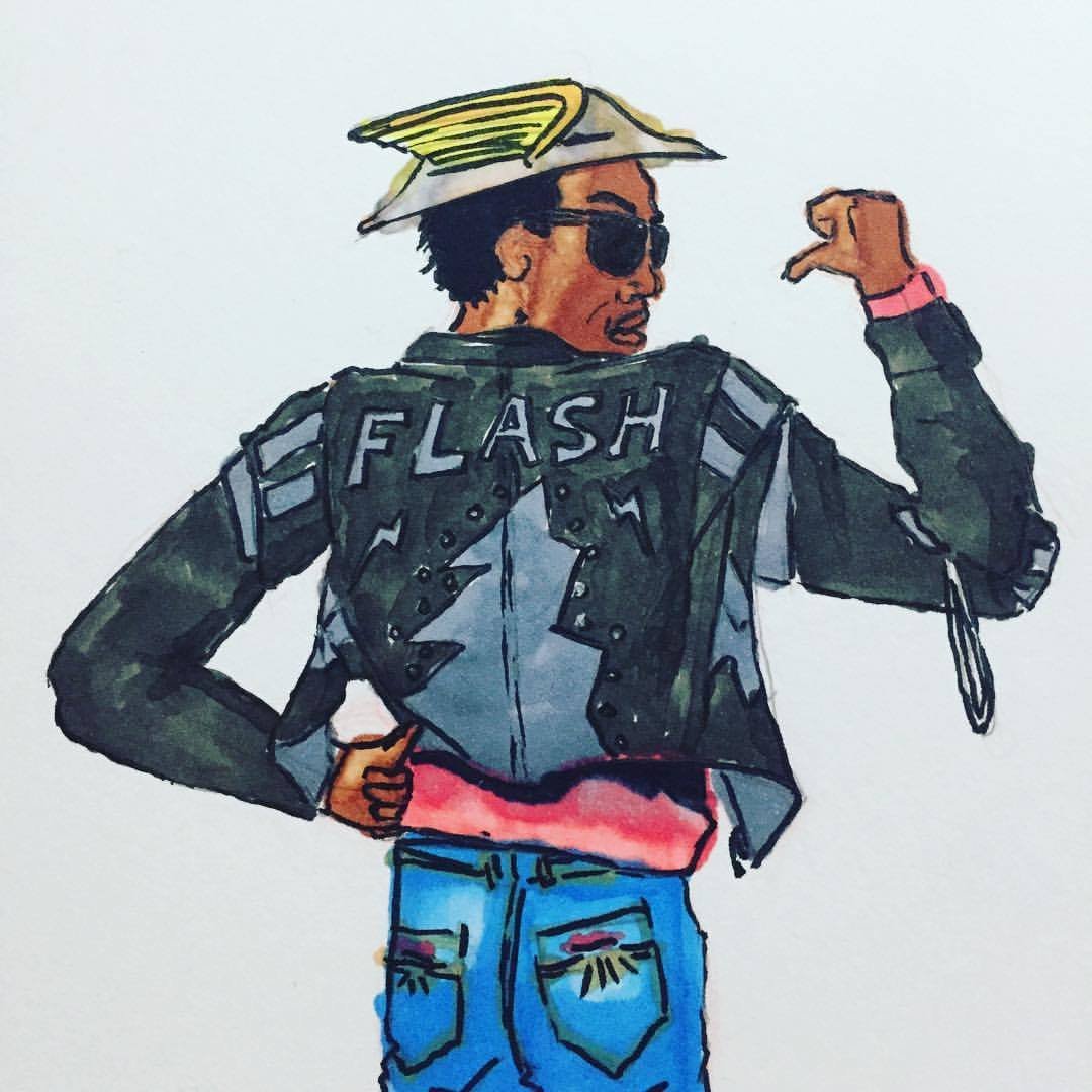 Lembrando deste desenho que fiz pro Inktober de 2017
#Flash #jaygarrick #joelciclone #grandmasterflash
