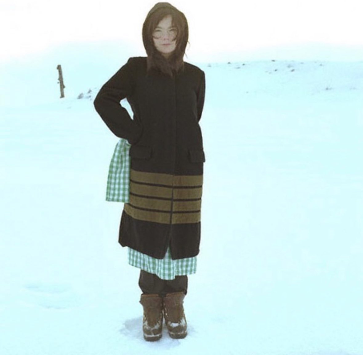 Bjork wearing Helmut Lang AW96