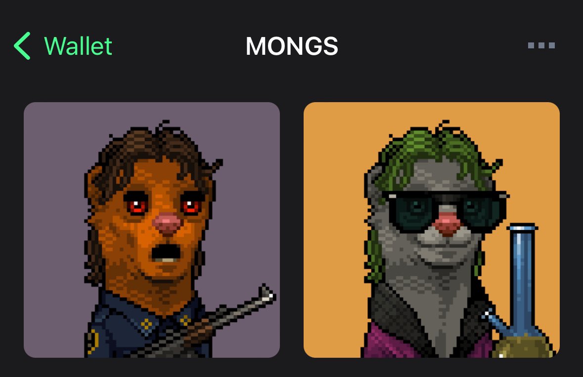 araikson's tweet photo. Man I am really in love with MongNFTs. I just bought a Mong Cop but forgot that I have another special Mong in the same wallet, where it could be potentially an conflict. π¨π¨ Anyway, I hope they still get along. #MongLife
$Mong #MongNFT #MongArmy
@mong_coin @mongs_nft #Mong https://t.co/vUkU9Jvudx