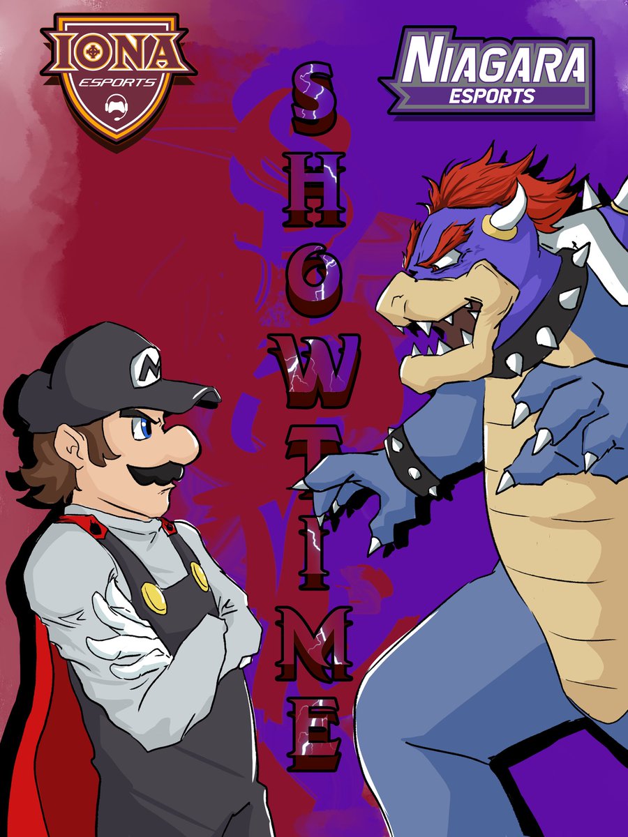 We start off the spring semester with Smash Ultimate starting us strong!

Iona University vs Niagara University

Tune in at 7pm TONIGHT for some hype games

Twitch.tv/IonaEsports

Art by: <a href="/TheOneLightning/">OneLightning</a>