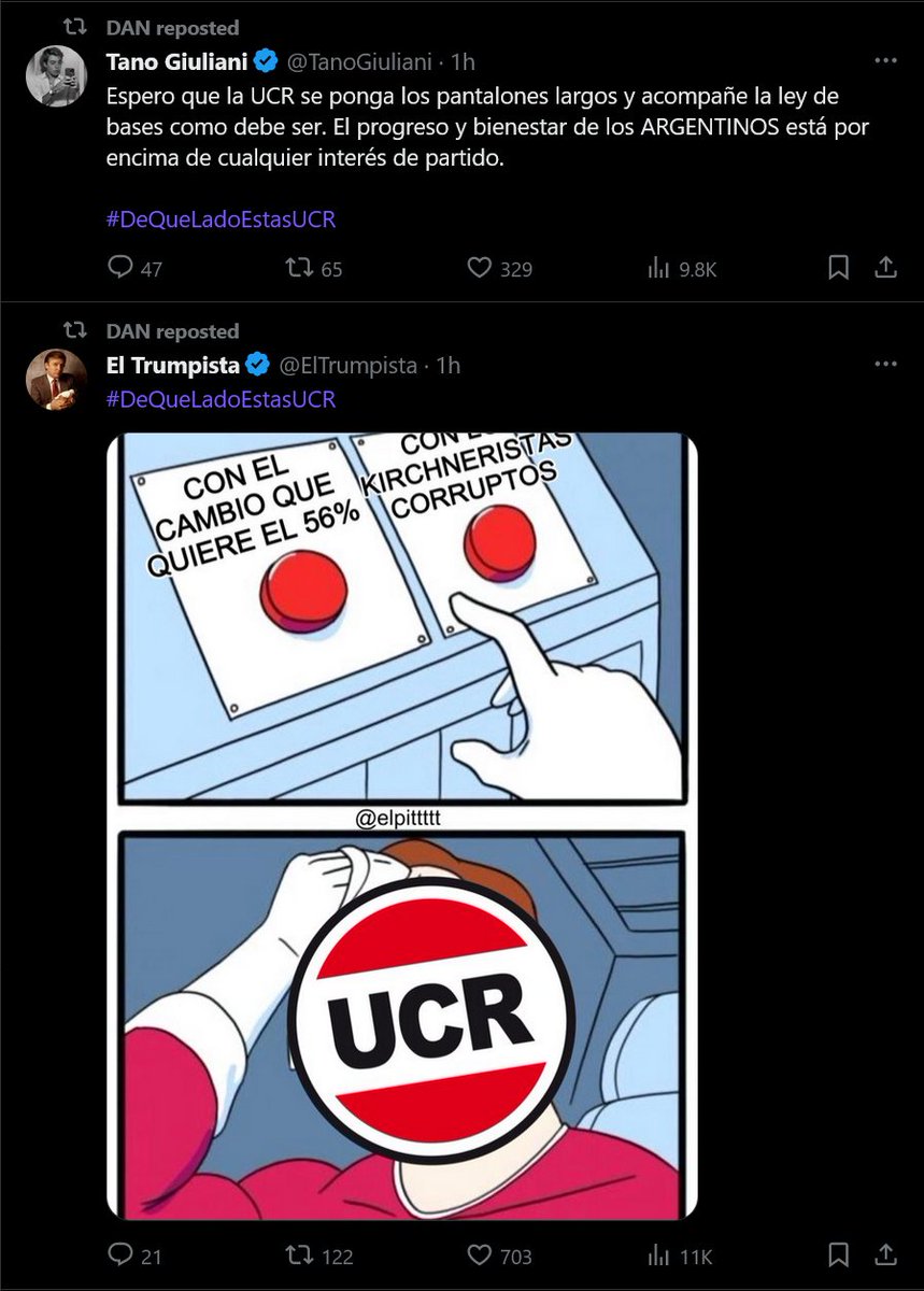 MarianusCastro's tweet image. Se piensan que la UCR tiene ganas de ser oficialista como el PRO estos imbéciles 😂🤌🤌