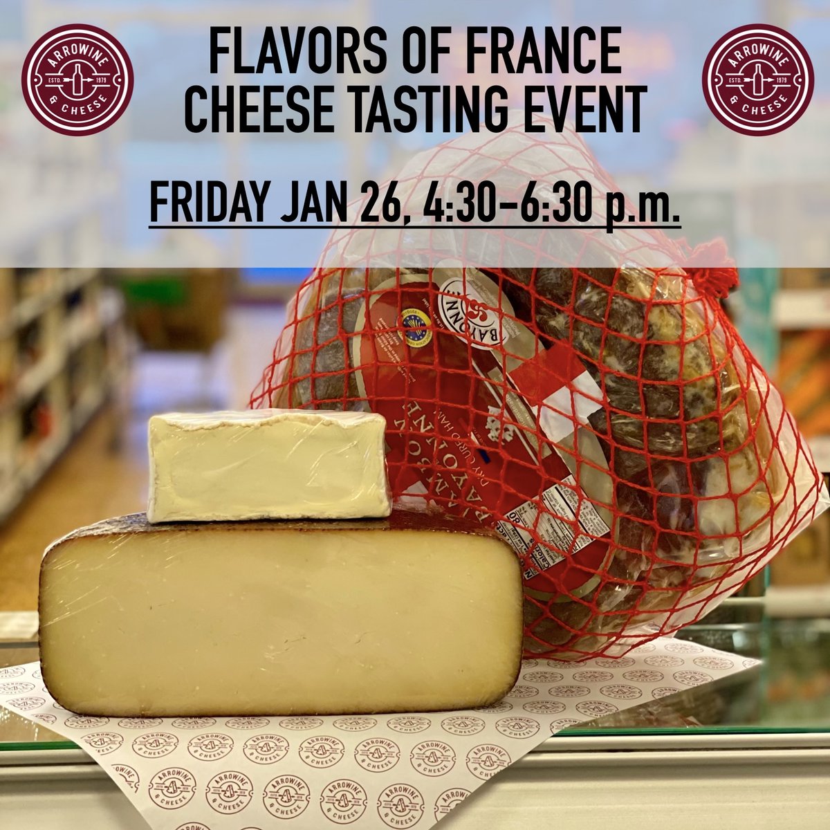 You cannot miss this Friday's tasting event - from comtés to crottins, from jambon de Bayonne to a triple cream from Burgundy, we'll be diving into some of our French favorites 🇫🇷🧀