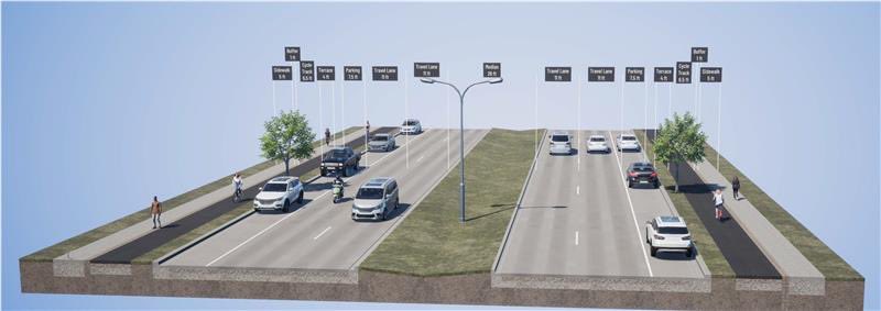 Tonight is the public involvement meeting for the reconstruction of a section of National Ave. in West Allis. A majority of the alternatives showing protected, raised cycle tracks has me very excited! 🚲