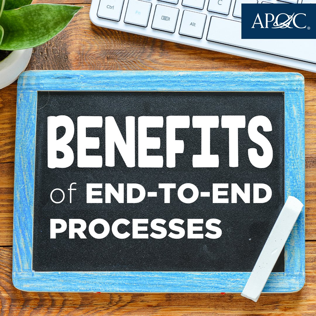 APQC's tweet image. Check out this new #APQCblog from Madison Lundquist on the benefits of end-to-end processes: apqc.org/blog/why-are-e… #endtoend #endtoendsolutions #process #processimprovement