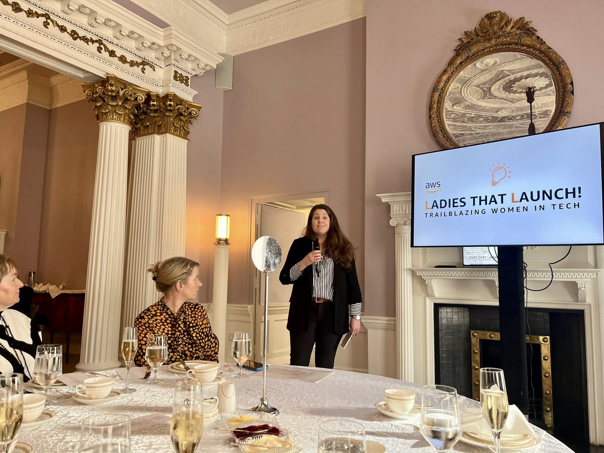 Huge thanks to @awscloud for inviting myself & my colleague Lyndsey Watson to share a little about @Wellola's journey to date at the 'Ladies Who Launch: Trailblazing Women In Tech' event at @theshelbourne.... #womenintech #womeninbusiness #womeninstem #femaleentrepreneurship