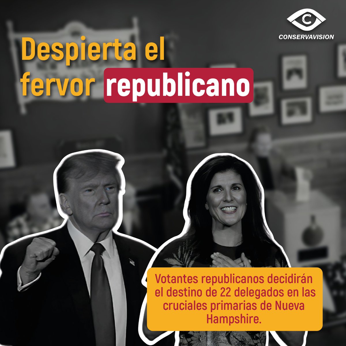 ¡Se abren votaciones en las primarias de Nueva Hampshire!

#Trump y #Haley lideran la batalla republicana por 22 delegados. Resultados a partir de las 8:00 PM. 

#Noticias #Nacionales #Politica #Trump2024 #Haley2024 #Resultados #Votaciones #Republicanos #Elecciones #EstadosUnidos