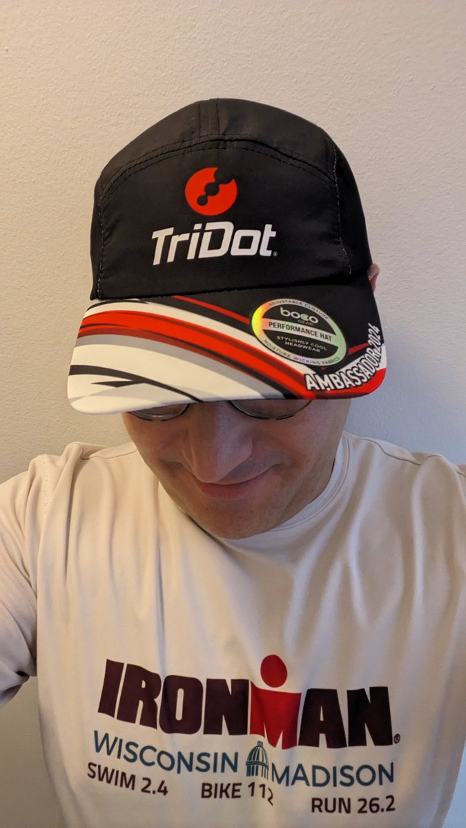 Got my @TriDotTraining 2024 Ambassador hat today! #Iamtridot #triathlon