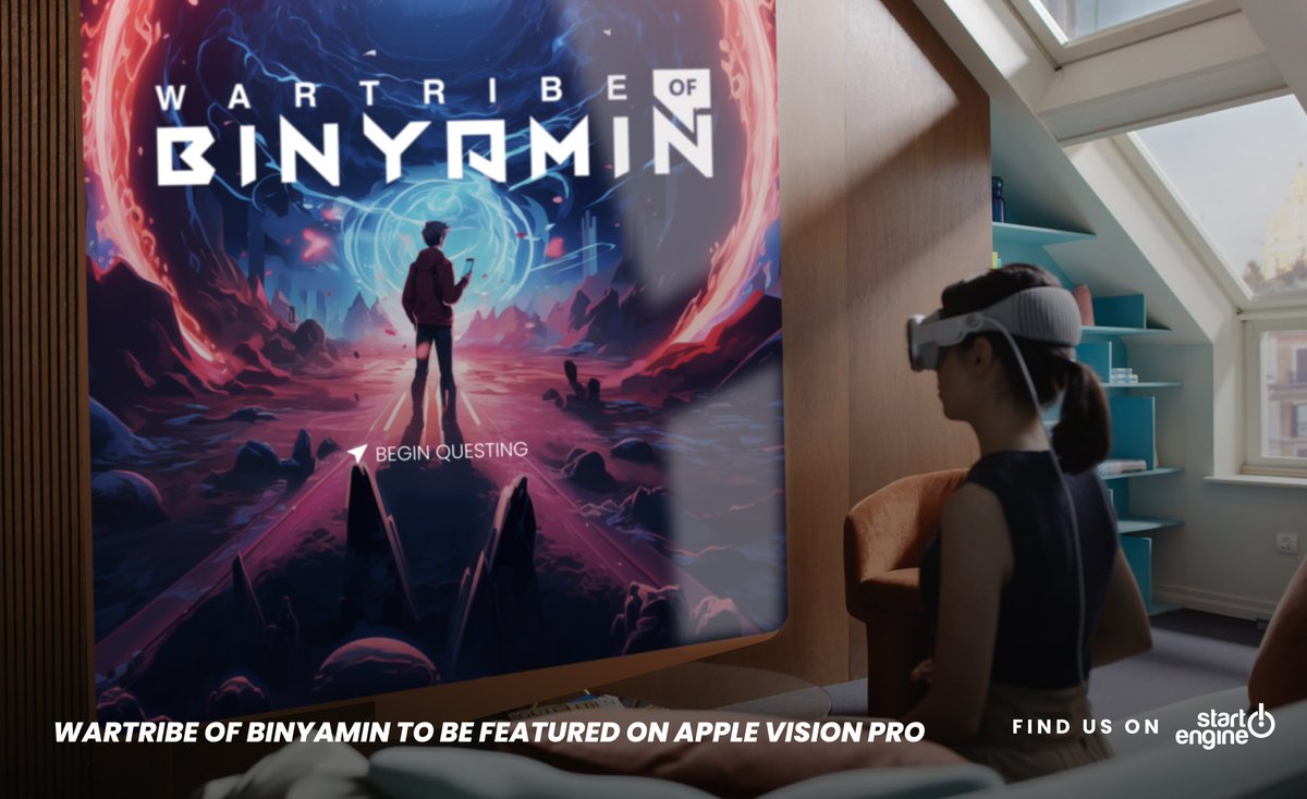 We’ve told you before... but we want to say it again 🗣️

WarTribe of Binyamin WILL be featured on the Apple Vision Pro, and we cannot wait to bring it to YOU!

Help bring WarTribe of Binyamin to life at startengine.com/offering/gravi…. The clock is ticking to become an investor in