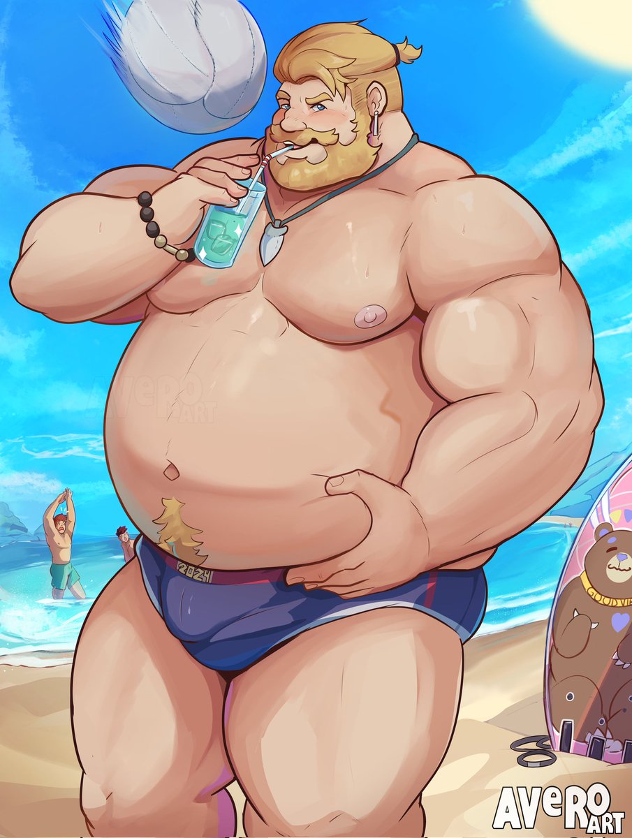 Beach day ☀️🍹
#bara #chubbygay #beardaddy