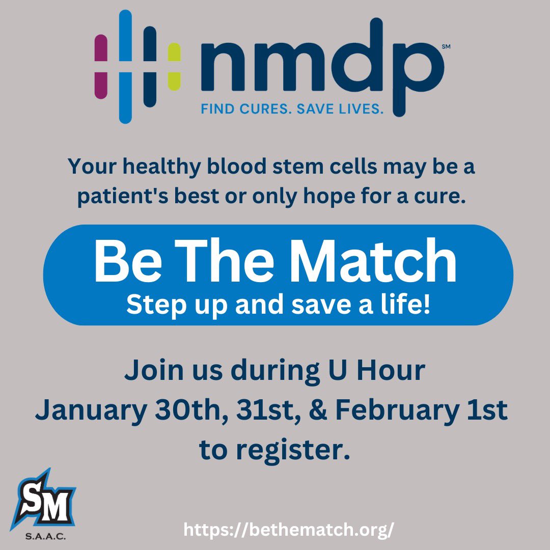CSUSM_SAAC's tweet image. Every year, 18,000 patients are diagnosed with life-threatening blood cancers or other blood disorders that could be cured or treated with a blood stem cell transplant. But 70% of them don't have a fully matched donor in their family. They depend on NMDP℠ to find a donor.