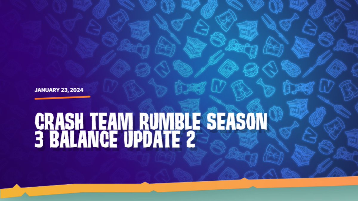2024 has arrived! We've got a few balance updates in #CrashTeamRumble to check out! ms.spr.ly/6018iQNTI