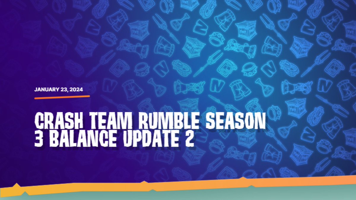 2024 has arrived!  We've got a few balance updates in #CrashTeamRumble to check out! ms.spr.ly/6018iQNTI