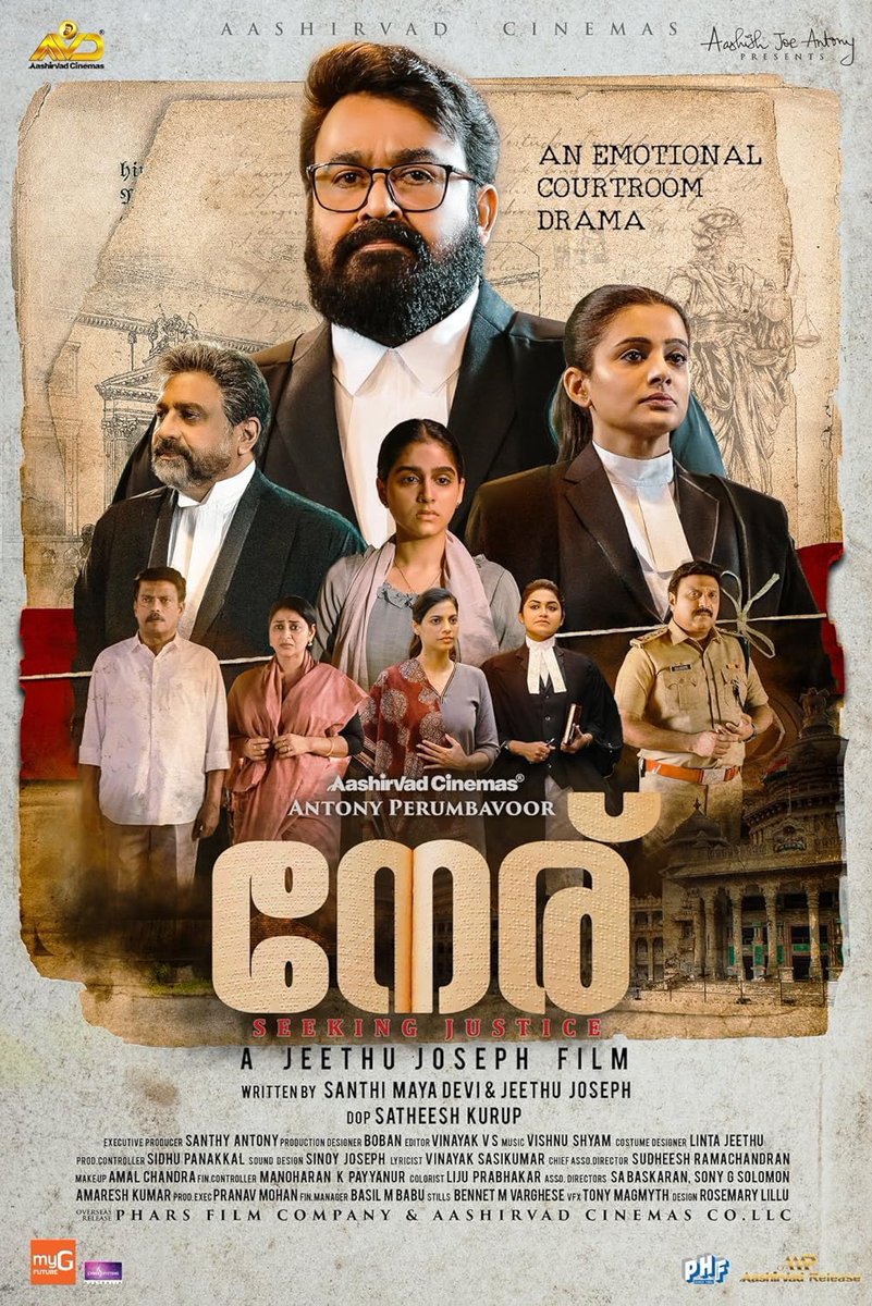 arjunnatarajan6's tweet photo. Jeethu joseph drishyam1,2 memories
12th man are in thriller mode now emotional courtroom drama brings out answara rajan siddique and jagadesh performance and mohanlal brings out a calm coolperformance with good drama sensefilm
#NeruOnHotstar
#NeruMovie
#Neru
#NeruBlockBuster https://t.co/6aVT2sE5mH