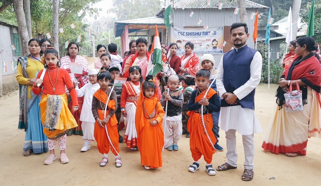 LaxmipurC's tweet photo. Netaji Subhash Chandra Bose's  Birthday special at CSC SHISHU TIRTHA, TELIAMURA, Maharanipur, Chakmaghat, Khowai, Tripura-799205, 📞 88370 90065
@itsme_anupdeb @VivekKu00544358 @CSCegov_ @kalyaniroybjp @DrManikSaha2 @JutanDa05140200 @Piyush40160833 @CSCTripura @academy_csc https://t.co/m1biX3yKHs