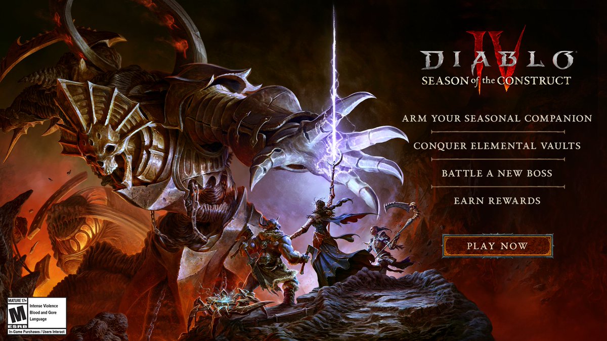 Are you prepared face vicious threats beneath the sands of Kehjistan? Season of the Construct for #DiabloIV is live now on Battle.net!