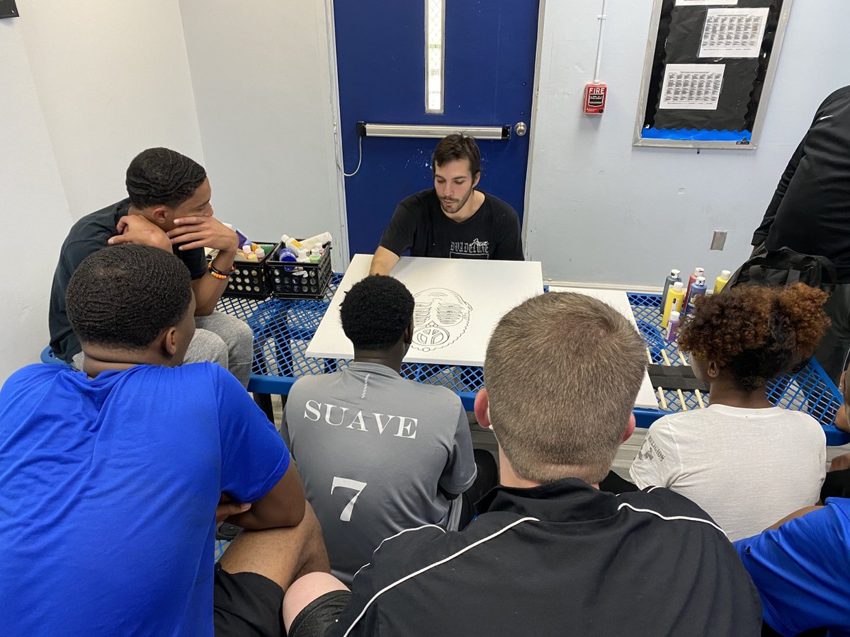 My name is Marlon Pruz. Im a Miami based muralist and illustrator and ive been fortunate to create works for some of the top brands in the world like Design Miami and Off wht, as well as donating art for community projects. A thread on some of my past works and activations.