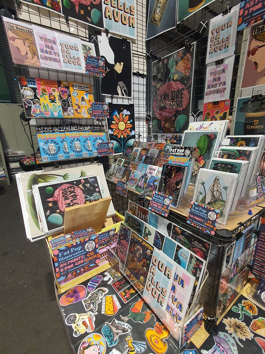 Some recent photos of our table from Megacon Dublin. It was an amazing weekend and thank you so much to everyone that came by to say hello. Its always amazing to sell my work beside so many talented creators. Everything you see here is made at home, including all the packaging.