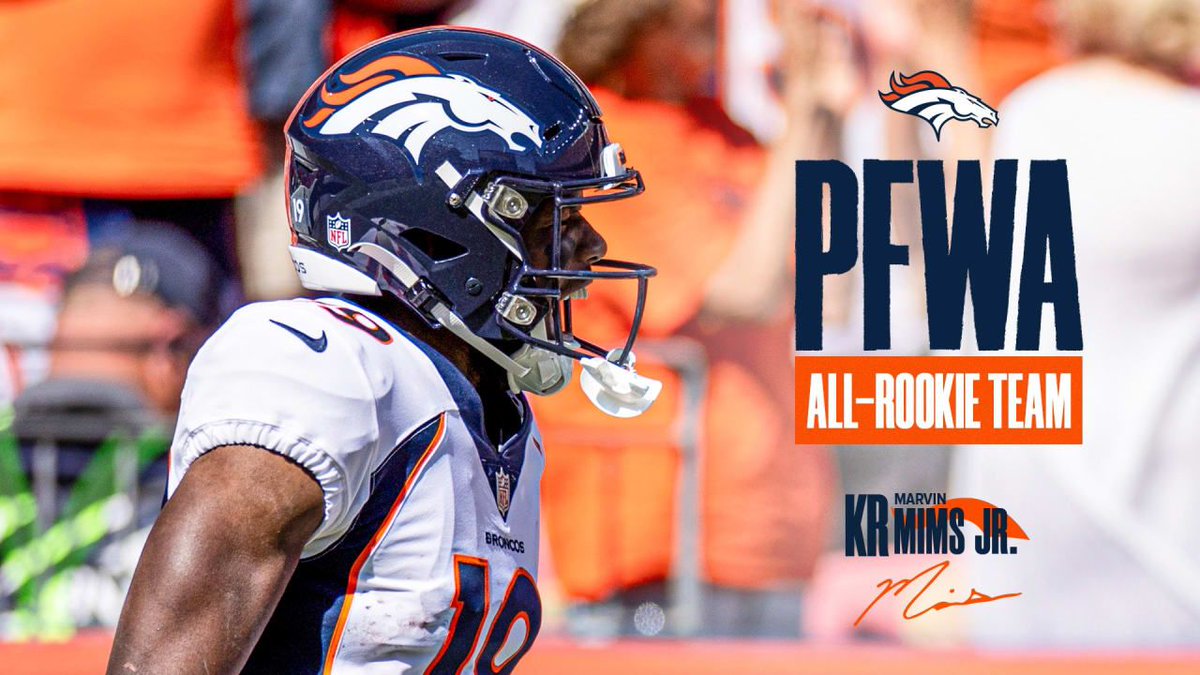Another accolade for the rook. 👏 KR @marvindmims named to @PFWAWriters All-Rookie team » bit.ly/3Ob13Mz