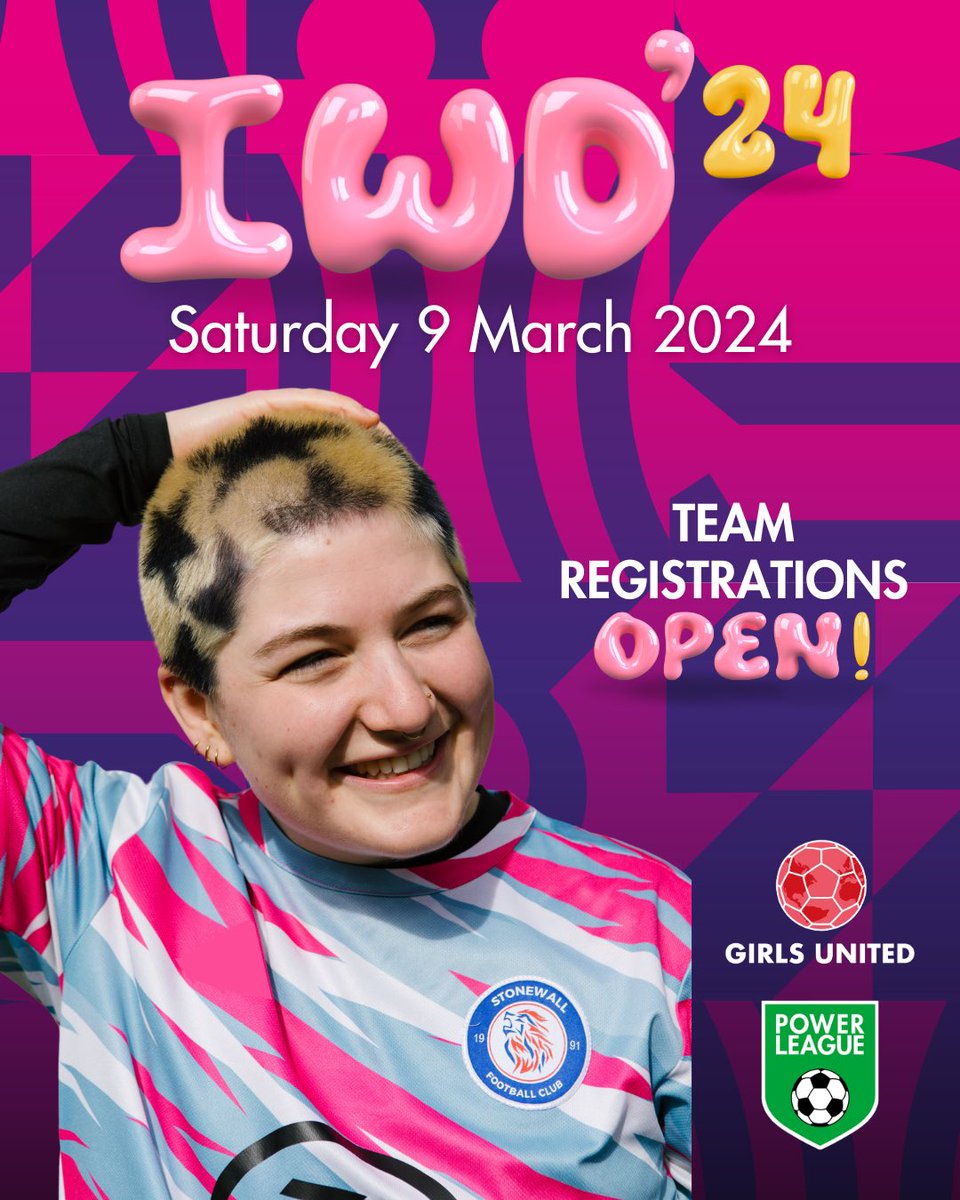 Team registrations are now OPEN for our IWD’24 Tournament‼️💥 This year’s event is set to be one for the record books with 300+ players across 42 teams, making it the biggest grassroots women’s tournament in the UK! 🤯🚀 Enter a team now: girlsunitedfa.org/iwd24