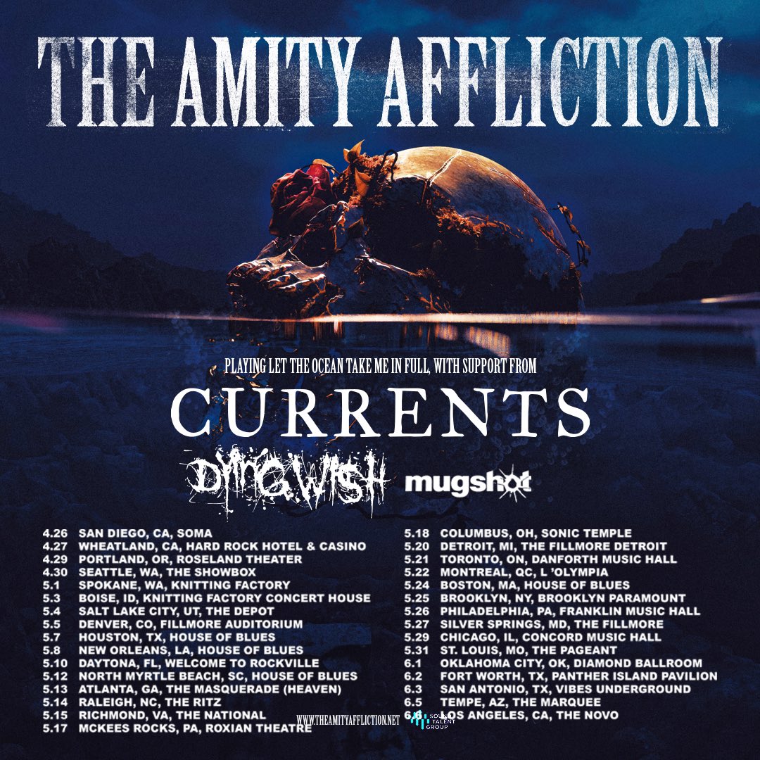 Hitting the road to play LTOTM in full with @CurrentsCT @dyingwishhc @mugshotca tickets and VIP on sale Thursday theamityaffliction.net
