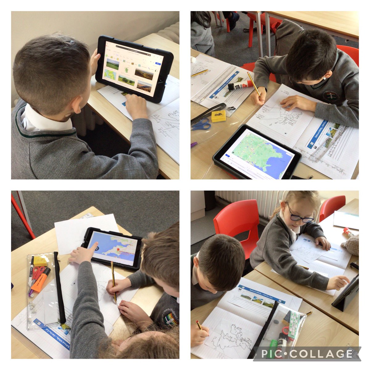 We are learning about mountains at the moment in Year 4. This week we have worked like geographers and used atlases and google maps to locate the tallest mountain ranges in the uk! 🏔️⛰️ @parishschool1