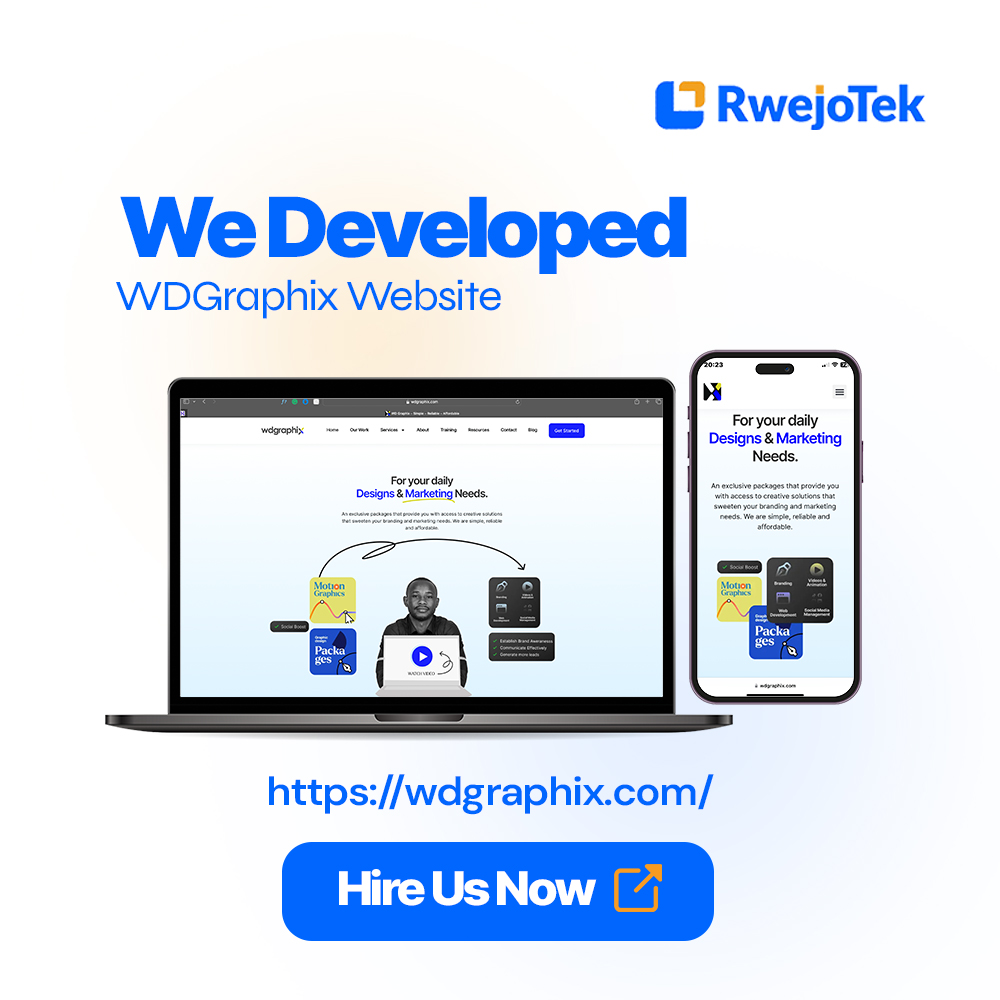 RwejoTek's tweet photo. Exciting news! 😎We just finished making a super cool website for @wdgraphix, A Company that's into branding, social media management, and video animation,... 💻 Ready to make your online presence pop? Check out their website! https://t.co/b3KCRQfDoy. #JyaDigito #RwejoTek https://t.co/z18oiXVQ1e