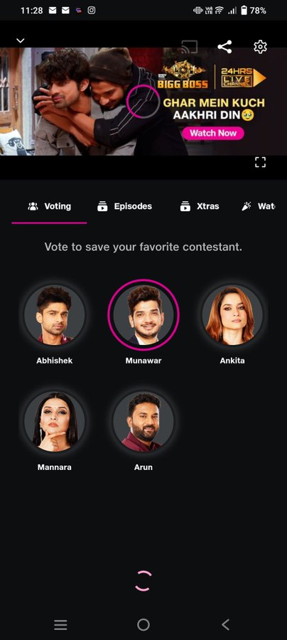 ____uzzi____'s tweet photo. VOTING LINES ARE OPEN 

VOOOOOOOTTTTTEEE KARO 

ICONIC WINNER MUNAWAR https://t.co/tf0Kc7aVph