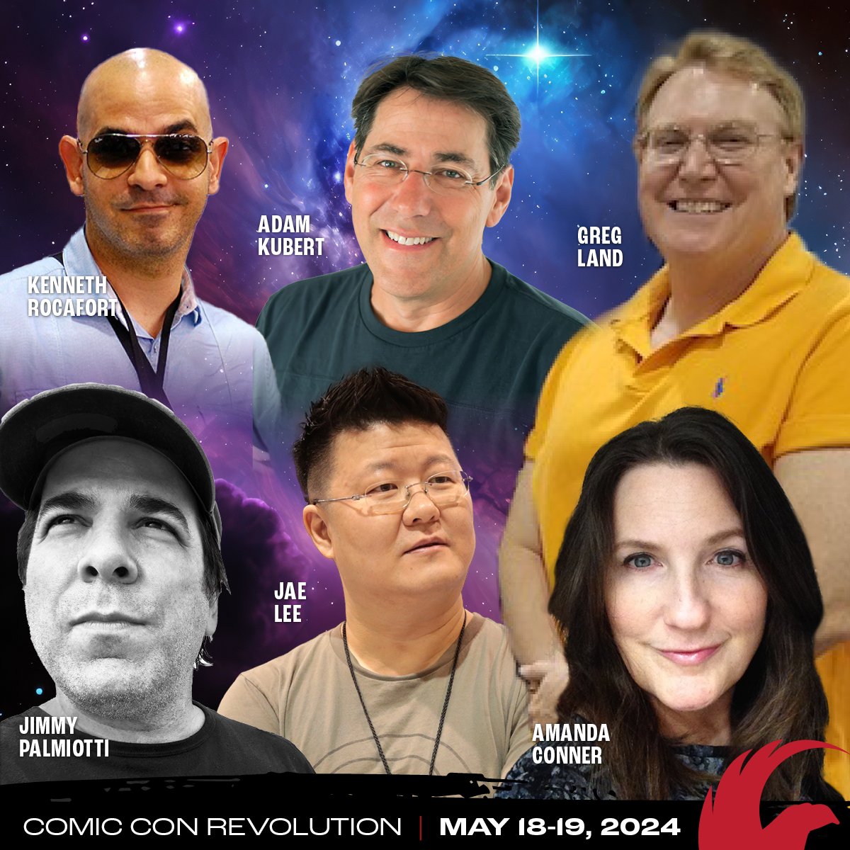 💥 Comic Book Legends are coming to #ComicConRevolution! Meet @AmandaRantsAlot @AdamKubert #GregLand #JaeLee @jpalmiotti @Mitografia & more incredible #comicbookcreators in #SoCal's favorite #ArtistAlley!

Tix: CCRTix.com
#comiccon #inlandempire #ontariocalifornia