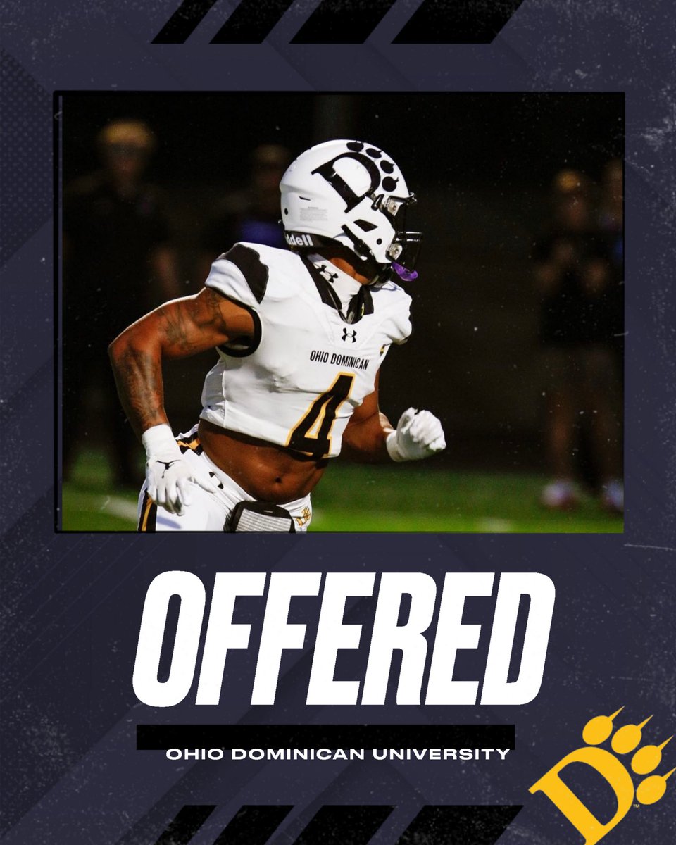 After a great conversation with @oducoachtuck I am blessed to receive an offer from Ohio Dominican University! Thank you for the opportunity!! @coachnatemcpeek @CoachJeffPoe @COACH_LANDING23