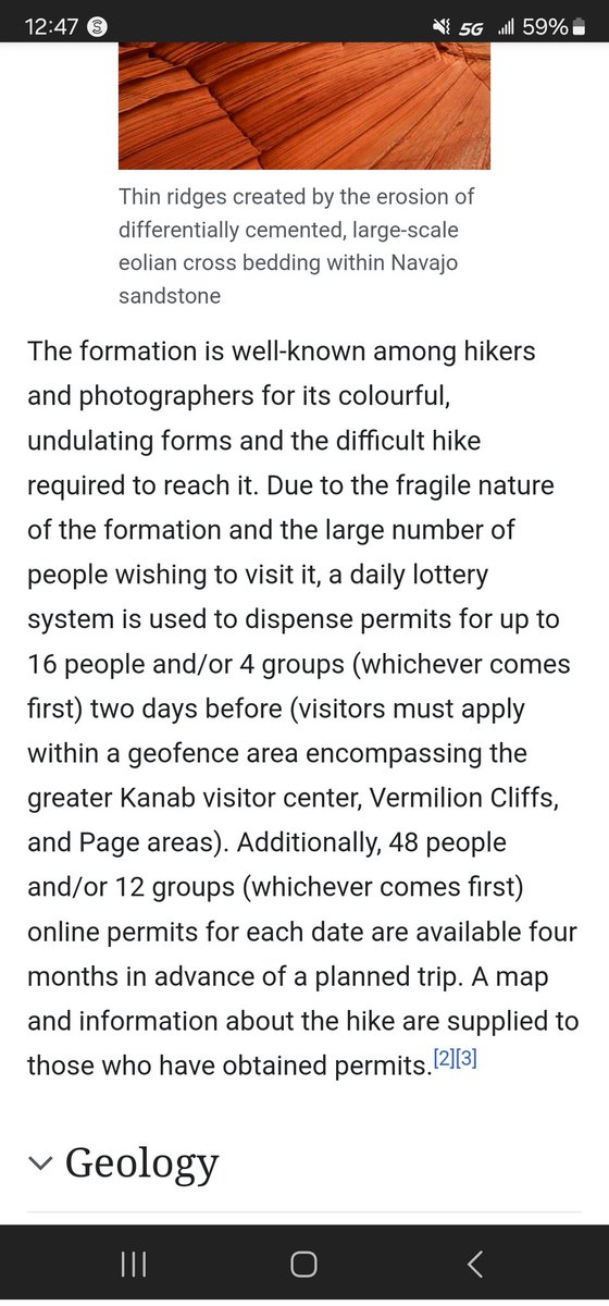CalibreProject1's tweet photo. @NoRationality @letstalkbe @oyelovnesh @NoContextHumans So I did some more digging and I found this article on Wikipedia and I have realized that I was thinking of the wrong kind of sandstone. In this case you are right and I am wrong. These photos are actually based off this exact location and why there is a limit. It's pretty cool. https://t.co/n4Yc21k6jW